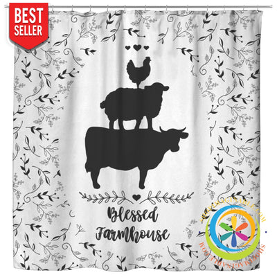Blessed Farmhouse Black And White Shower Curtain Home Goods